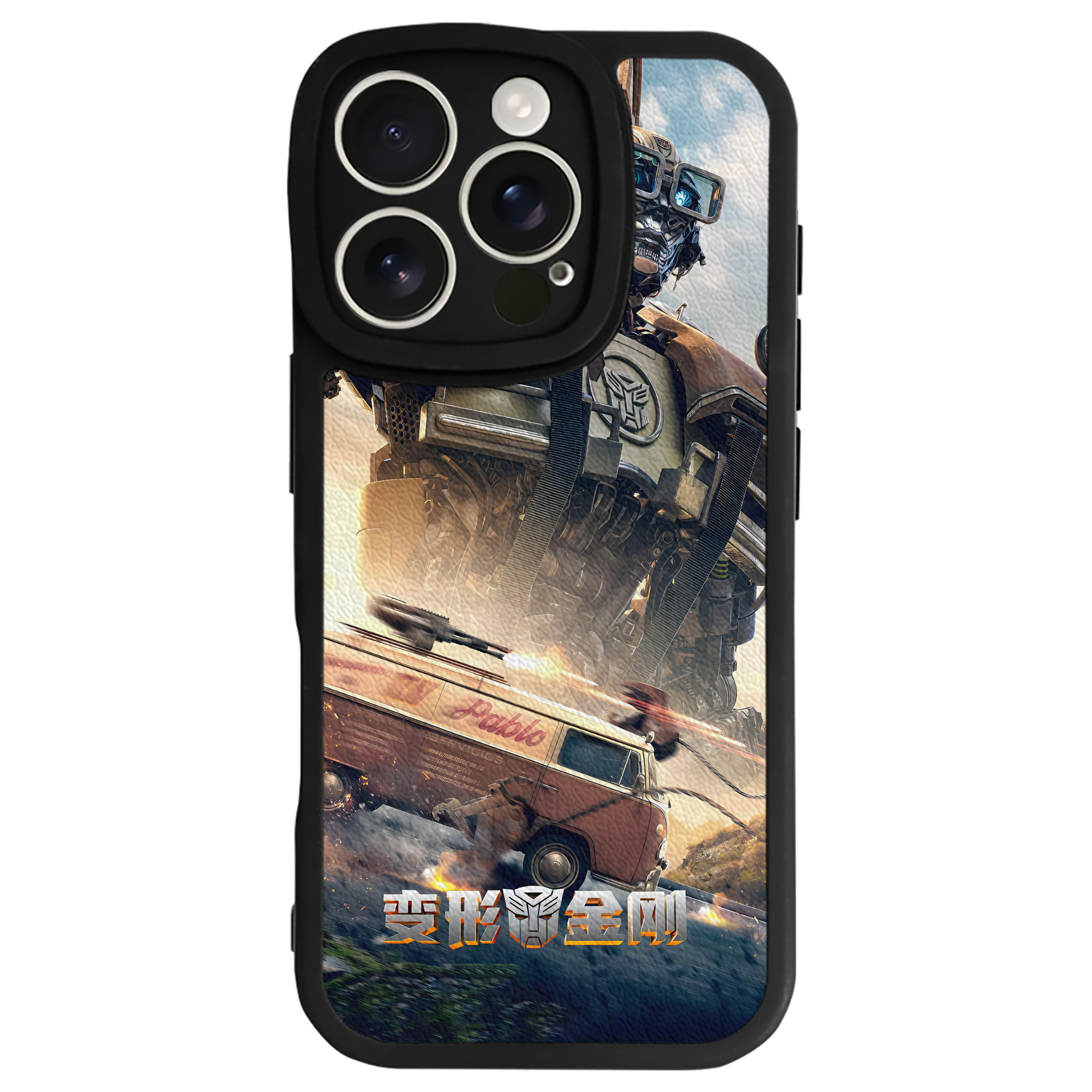 （画像用） Transformers トランスフォーマー 【iPhone 16シリーズ対応】シリコンスマホケース（レザー調） 材質：シリコン
